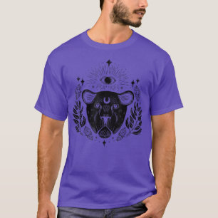 T-shirt Sorcière occulte Goth Lion Dark Academia Myst ésot