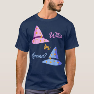 T-shirt Sorcière ou sorcière Halloween révélatrice de genr