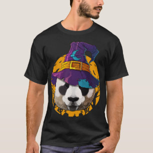 T-shirt Sorcière Panda drôle Costume d'Halloween Déplaisan