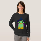 T-shirt Sorcière pingouin mignonne (Devant entier)