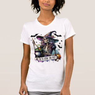 T-shirt sorcière pour Halloween pour femmes - Drôl