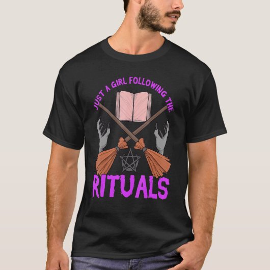 T-shirt Sorcière Rituel Spells Witchcraft Spellbook Wic (Devant)