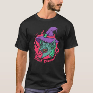 T-shirt Sorcière S'Il Vous Plaît Halloween Pagan Wicked Pa