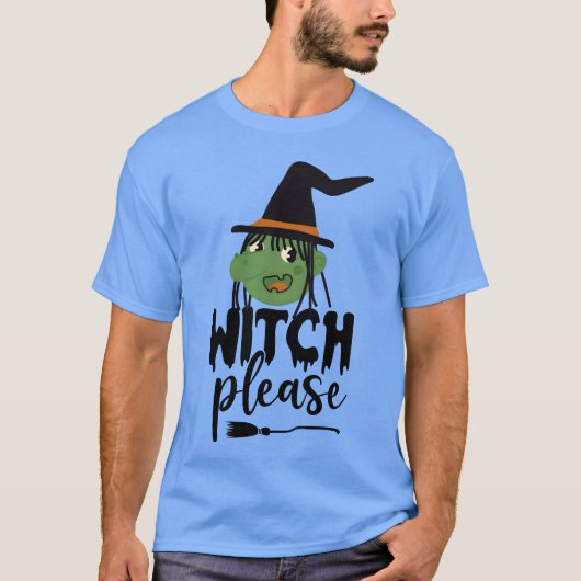T-shirt Sorcière S'il vous plaît Halloween par Mo Dreams g (Devant)