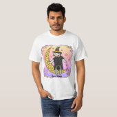 T-Shirt Sorcière Singe Chaussette (Devant entier)