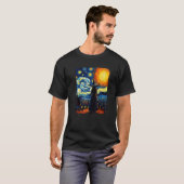 T-shirt Sorcière Starry Night Van Gogh Esthétique Hallowee (Devant entier)