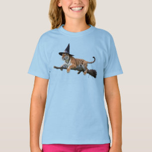T-shirt Sorcière Tigre Drôle Enfants'