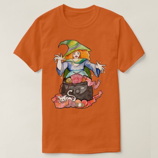 T-shirt Sorcière tricot (Design devant)