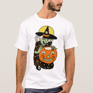 T-shirt Sorcière vintage de Halloween et chemise de Jack
