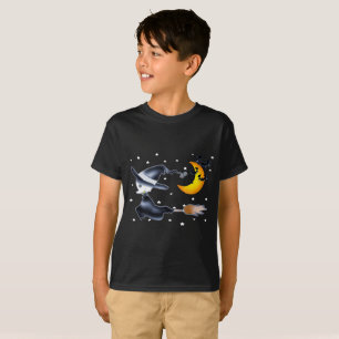 T-shirt Sorcière volante la nuit d'Halloween