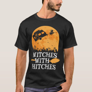 T-shirt Sorcières avec des poches Halloween Camping Camper