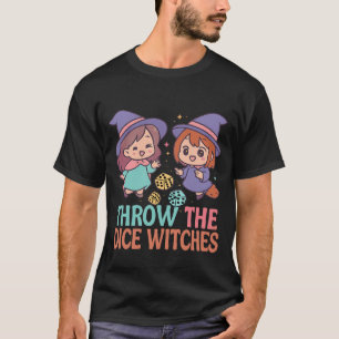 T-shirt Sorcières de Lancer Les Dés Halloween Épouvantable