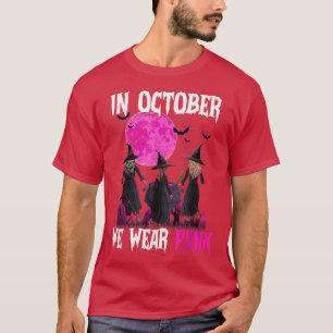 T-shirt Sorcières En Octobre Nous Portons La Salle De Canc