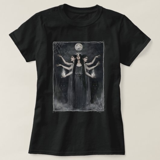T-shirt Sorcières esthétiques Werewolves Moon Witchy (Design devant)