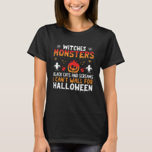 T-shirt Sorcières Monstres J'ai hâte à Halloween
