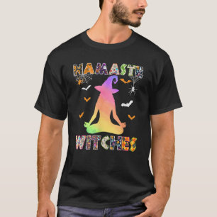 T-shirt Sorcières Namaste Costume d'Halloween Yoga Poses A