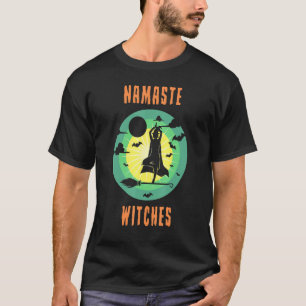 T-shirt Sorcières Namaste Sorcière Yoga Avec Pose Arbre Su