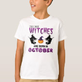 T-shirt Sorcières Nées En Octobre, Halloween sorcière Anni (Devant)