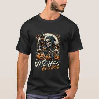 T-shirt Sorcières Siroter Drôle Adulte Boire Mignonne Hall