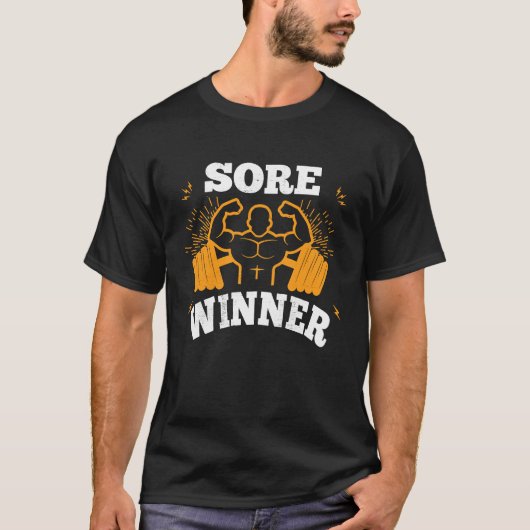 T-shirt Sore Winner  Gym Quote Workout Exercise And Fitnes (Devant)