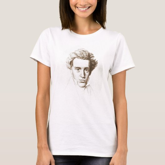 T-shirt Søren Kierkegaard - philosophe existentialiste (Devant)