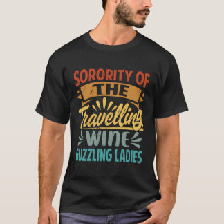 T-shirt Sororité Des Voyageurs De Vins Dames -