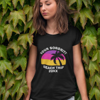 Sorority Beach Trier Réunion Palmier rose
