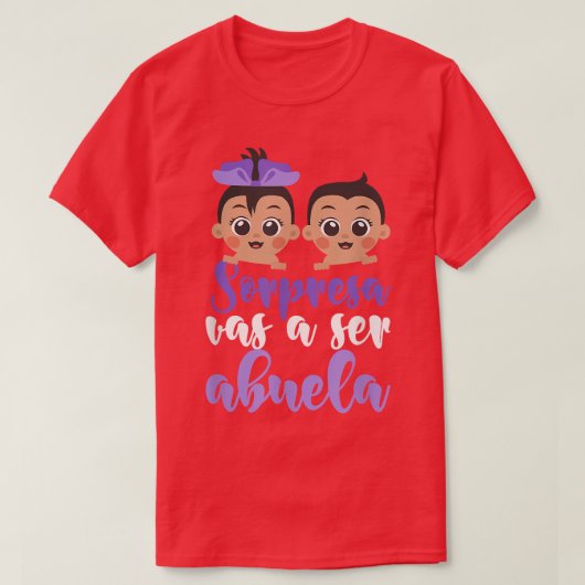 T-shirt Sorpresa Vas A Ser Abuela Funny Pregnancy Annonce (Design devant)