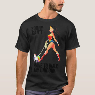 T-shirt Sorry Cant I Have to Walk My Unicorn family friend