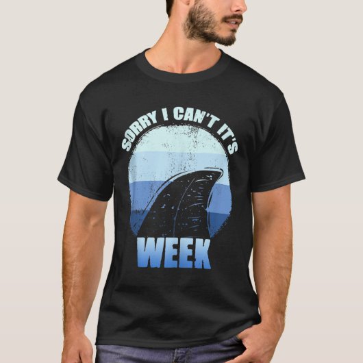 T-shirt Sorry I Can't It's Week Funny Shark Gift Tank Top (Devant)