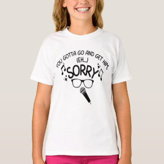 T-shirt "Sorry" X-Factor Guy Lyrics Meme