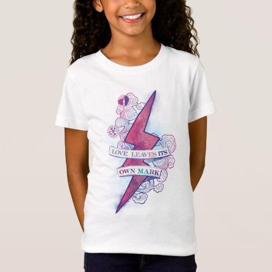 T-Shirt Sort Harry Potter | L'amour laisse sa marque (Devant)