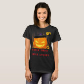 T-shirt sorta douce sorta éffrayante Halloween (Devant entier)