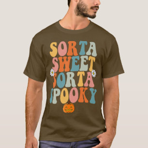 T-shirt Sorta Sweet Sorta Citrouille Éffrayant Halloween P