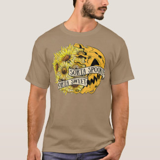 T-shirt Sorta Sweet Sorta Fleurs Éffrayantes Jack O'Lanter