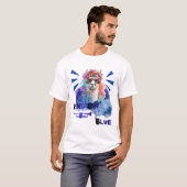 T-shirt Sorte de bleu (Devant entier)