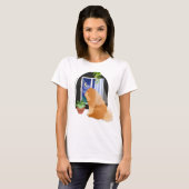 T-shirt SORTE LÀ-BAS QUELQUE PART Chow chemises blanches A (Devant entier)