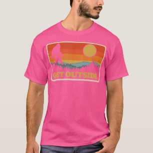 T-shirt Sortez de Vintage Bigfoot Sunset Mountains Hiki