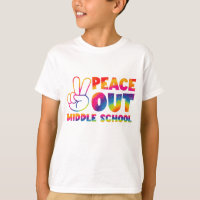 Sortez en paix collège Tie Dye Dernier jour d'écol