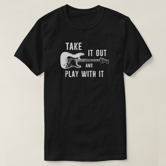T-shirt Sortez Et Jouez Avec Elle Guitare (Design devant)