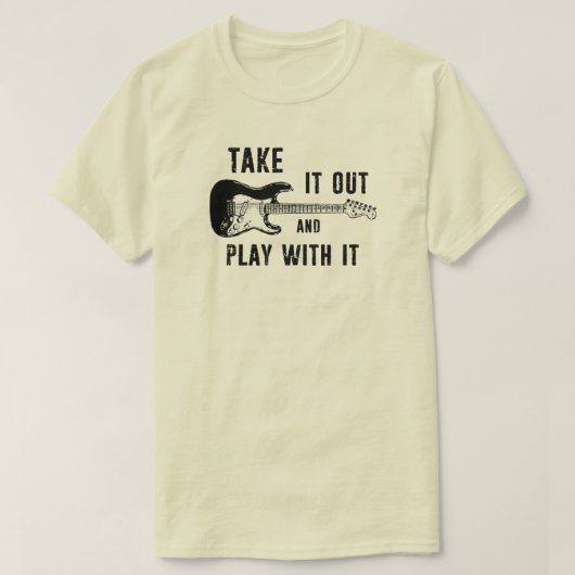 T-shirt Sortez Et Jouez Avec Elle Guitare (Design devant)