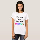 T-shirt Sortez et restez dehors ! (Devant entier)