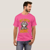 T-shirt Sortez ici Grumpy Funny Monkey Humour de mème (Devant entier)