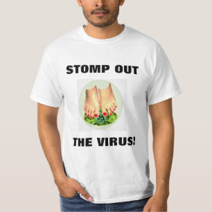 T-SHIRT SORTEZ LA CHEMISE BLANCHE DES HOMMES VIRUS