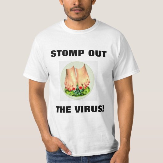 T-SHIRT SORTEZ LA CHEMISE BLANCHE DES HOMMES VIRUS (Devant)