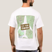 T-shirt Sortez la chemise de carte de rangée (Dos)