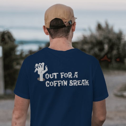 T-shirt Sortez pour une pause café Éffrayant amusant