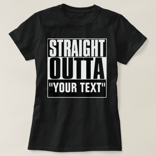 T-SHIRT SORTEZ VOTRE TEXTE (Design devant)