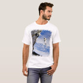 T-shirt Sortie d'astronaute dans l'espace (Devant entier)