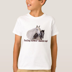 T-shirt Sortie de mustangs et chemise unisexe d'enfants de